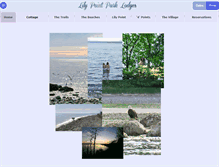 Tablet Screenshot of lilypointparklodges.com